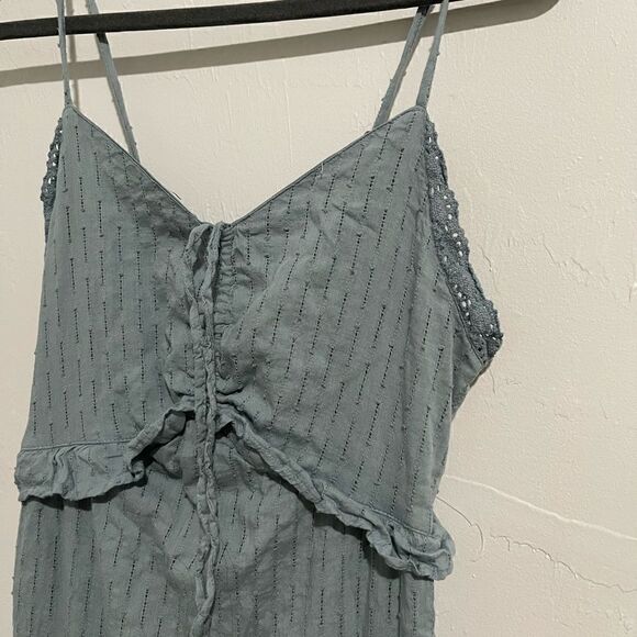 Japna teal maxi dress M crouched adjustable strap - Picture 7 of 7